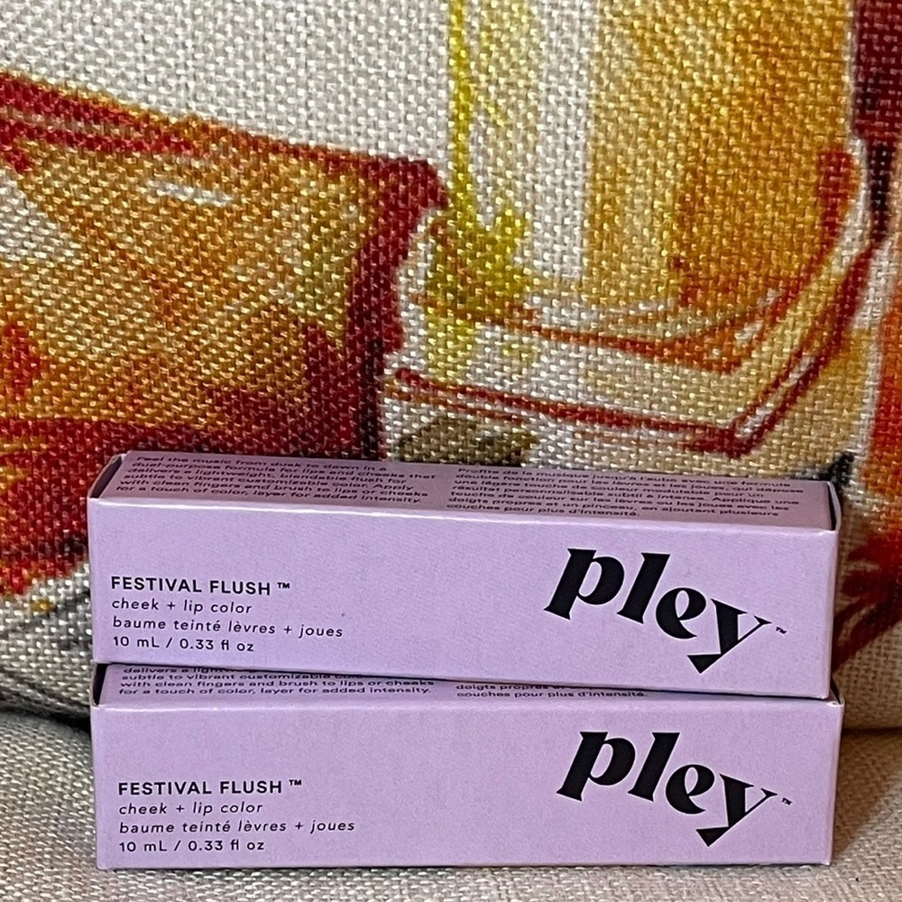 PLEY (2) Pink Agave Lip + Cheek Tint | Festival Flush